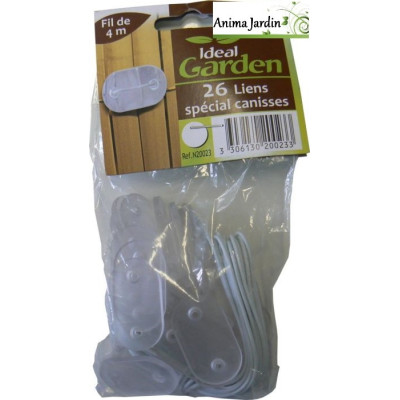 Sachet de 26 attaches pour brise-vue & canisse PVC