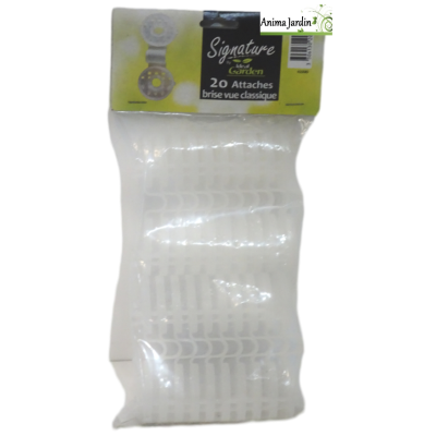 Sachet de 20 attaches pour brise-vue, Ideal Garden