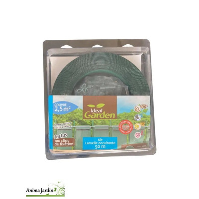 Kit lames PVC + 100 Clips, Rouleaux occultant, 50m