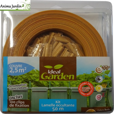 Kit lames PVC + 100 Clips, Rouleaux occultant, 50m