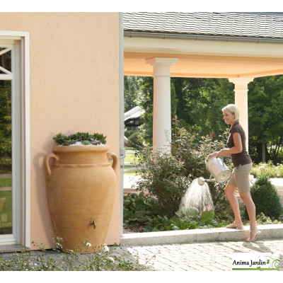 Récupérateur d'eau de pluie, Amphore ANTIK Murale, avec bac plantes, GRAF