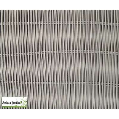 Salon de jardin Venise en résine tressée grise, 4 places, Delorm