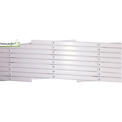 Treillis décoratif PVC extensibles blanc, Ideal Garden