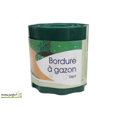 Bordure de jardin ondulée en PVC, 9 x 0,15 cm