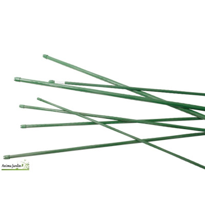 Tuteur en acier plastifié vert, Ø.8 mm