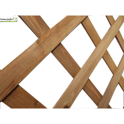 Panneaux treillis sapin naturel, 0,60 x 1,80 m, Cadre droit