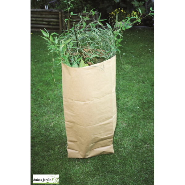 Lot de 4 sacs de jardin en papier kraft 80L, Paper Garden Bag