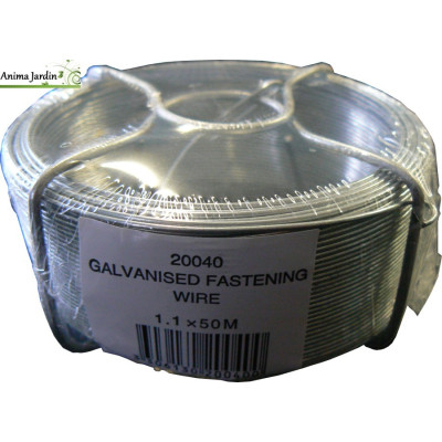 Fil d'attache galvanisé,50 m, Ø.1,1 mm