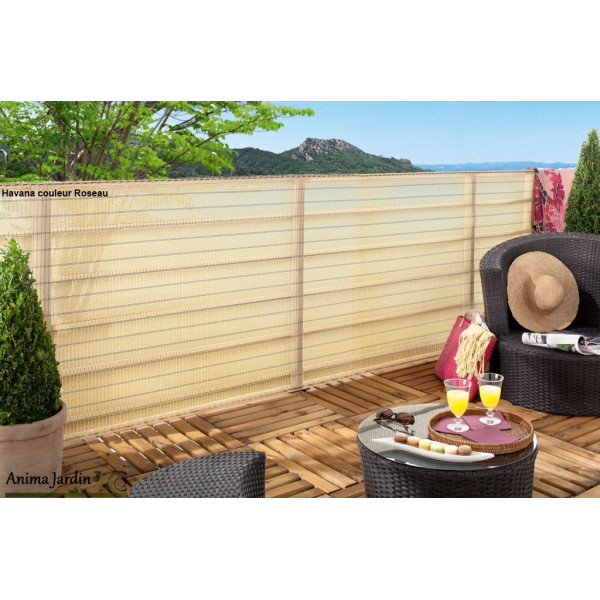 Brise-vue déco tissé décor HAVANA, 1x5m, occultation 85%, nortène, achat/vente