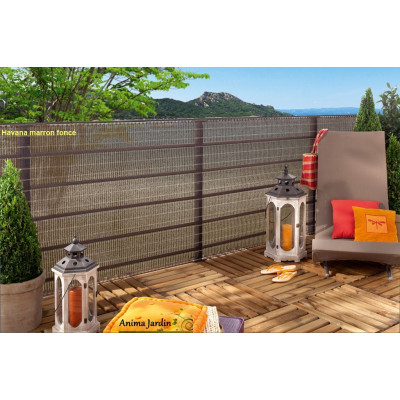 Brise-vue déco tissé décor HAVANA, occultation 85%, nortène, achat/vente