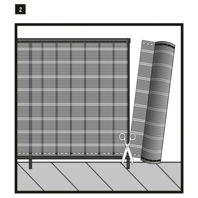 Brise-vue déco tissé décor HAVANA, occultation 85%, nortène, achat/vente