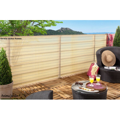 Brise-vue déco tissé décor HAVANA,1,50x5m, occultation 85%, nortène, achat/vente