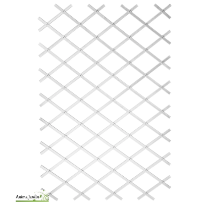 Treillis décoratif extensible en PVC blanc, Paliss