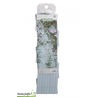 Treillis décoratif extensible en PVC blanc, Paliss