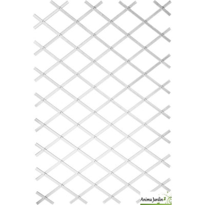 Treillis décoratif extensible en PVC blanc, Paliss