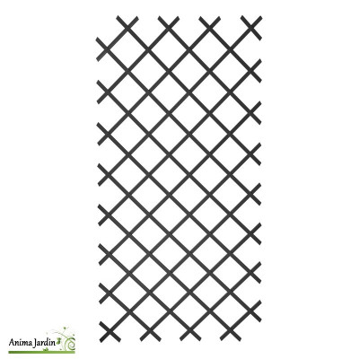 Treillis décoratif extensible en PVC gris anthracite, Paliss