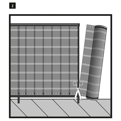 Brise-vue déco tissé décor HAVANA,1,50x5m, occultation 85%, nortène, achat/vente