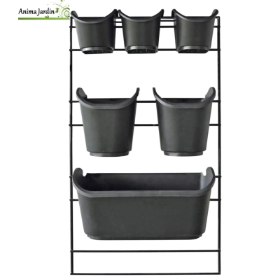 Jardin vertical mural sur cadre, H.84 cm