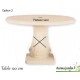 Table en pierre reconstituée, ronde 120cm, Grandon, achat/vente  