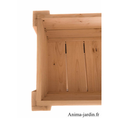 Carré potager sur pieds, en bois douglas, L.80 x 40 x H.80 cm