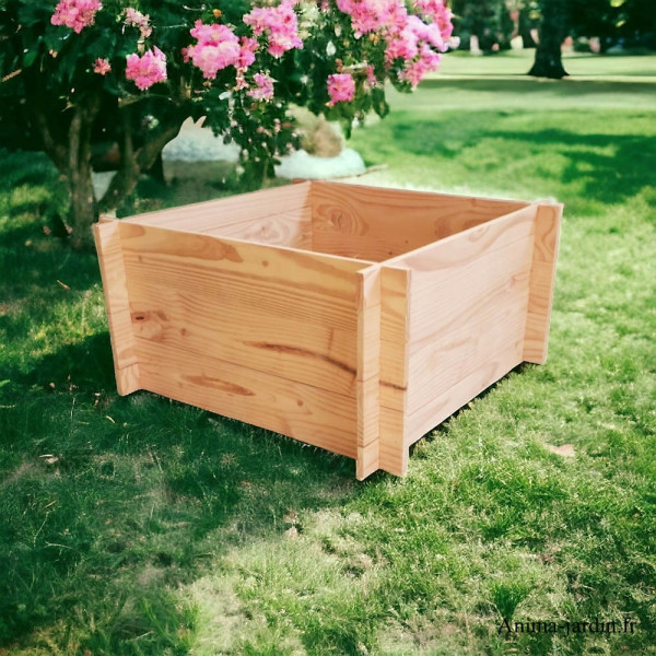 Carré potager, Nora, douglas, 50 x 50 cm, Le Livet