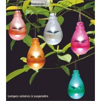 Lampes solaires colorées, à suspendre, déco jardin, pas cher, achat