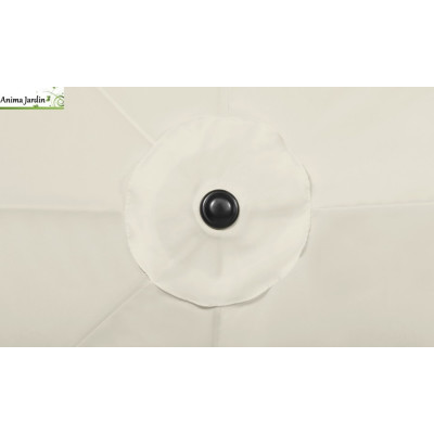 Parasol double XXL crème V2, 450x260 cm