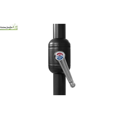 Parasol double XXL crème V2, 450x260 cm