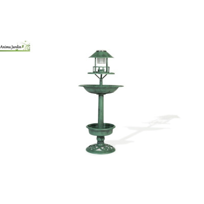 Mangeoire à oiseaux solaire en PP, H.93,8 cm