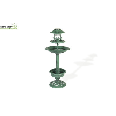 Mangeoire à oiseaux solaire en PP, H.93,8 cm
