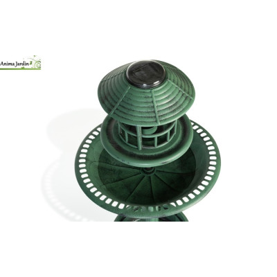 Mangeoire à oiseaux solaire en PP, H.93,8 cm