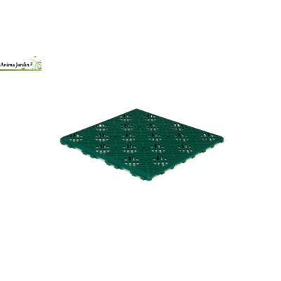 Lot de 5 caillebotis vert, 29,5 cm, drainage et décoration