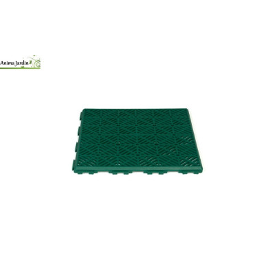 Lot de 5 caillebotis vert, 29,5 cm, drainage et décoration