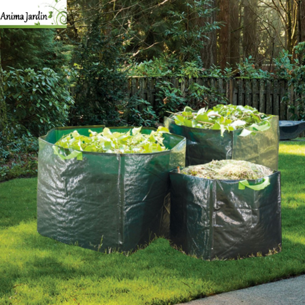 Lot de 3 sacs de jardin déchet vert avec poignée, ThreeBag