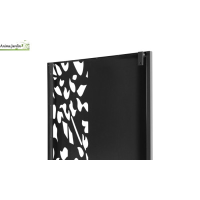 Panneau décoratif universel Flower Ajouré en métal gris, 50x150 cm