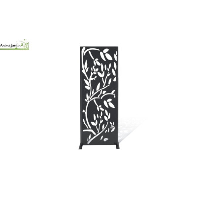 Panneau décoratif universel Lis en métal gris, 50x150 cm