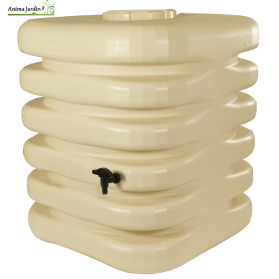 Récupérateur d'eau de pluie autoportant 1000L, Cubique