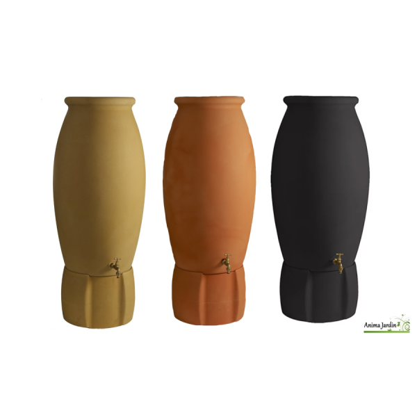 Récupérateur d'eau de pluie 235L avec socle, Rotomoule Jarre