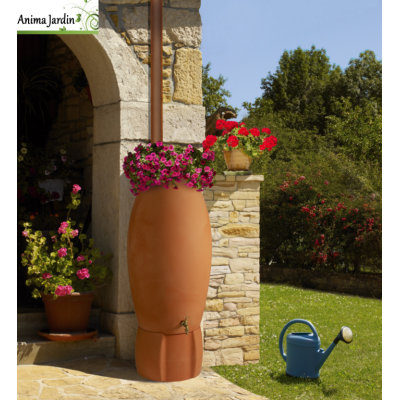 Récupérateur d'eau de pluie 235L avec socle, Rotomoule Jarre