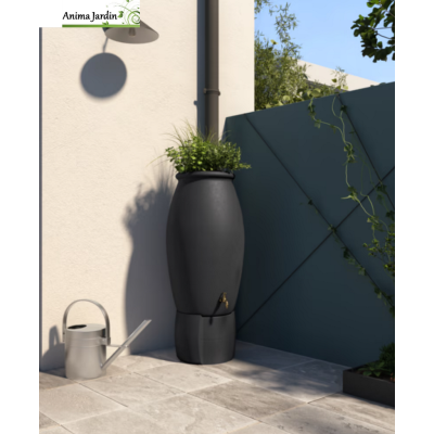 Récupérateur d'eau de pluie 235L avec socle, Rotomoule Jarre