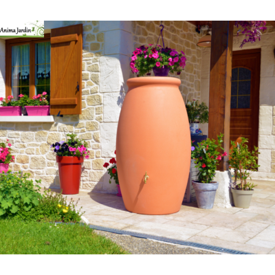 Récupérateur d'eau de pluie 500L avec socle, Rotomoule Jarre