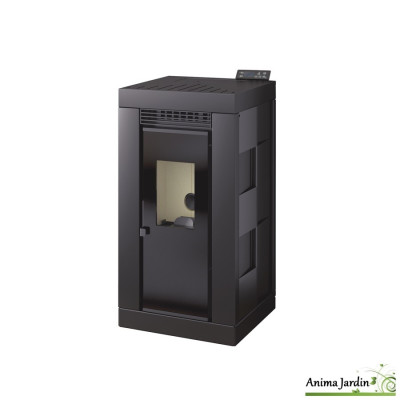 Poêle à pellets/granulés en acier à air frontal 9,8 KW, Burgos