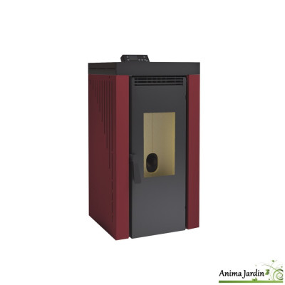Poêle à pellets/granulés en acier à air frontal 12 KW, Cuenca