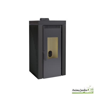 Poêle à pellets/granulés en acier à air frontal 12 KW, Cuenca