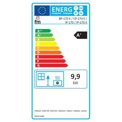 Poêle à pellets/granulés en acier insérable 11,5 kW, Elche