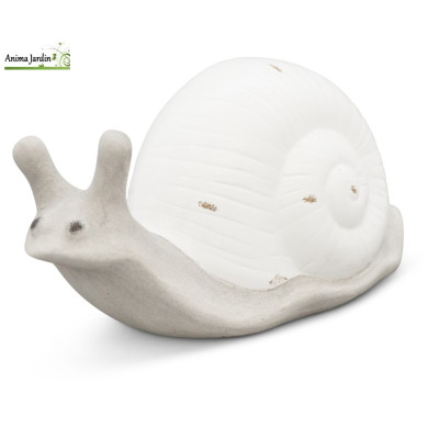 Escargot L.24 cm, animal en céramique, décoration extérieure