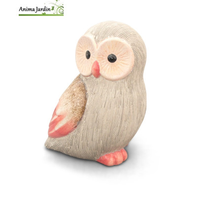 Chouette Large, H.18 cm, animal en céramique, décoration extérieure