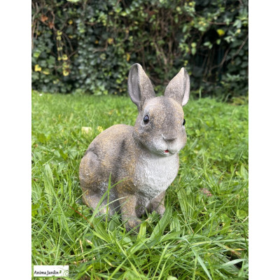 Lapin, 22 cm, animal en poly-résine, décoration du jardin, achat, vente, pas cher