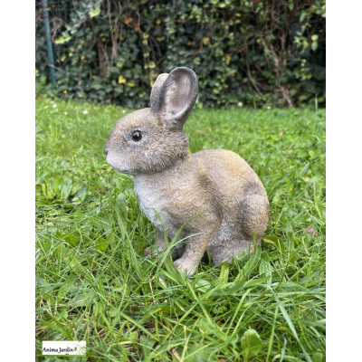 Lapin, 22 cm, animal en poly-résine, décoration du jardin, achat, vente, pas cher