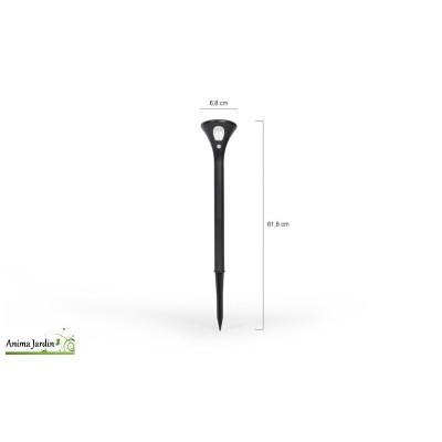 Lot de 2 bornes solaire 2 en 1, éclairage extérieur Lumina